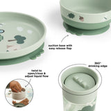 DonebyDeer Green Tiny Trails Foodie Spisesæt Med Kop
