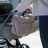 DonebyDeer Taupe Quiltet Pusletaske