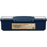 Sistema Renew Snack Attack Madkasse 410 ml Blå