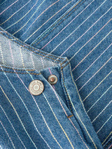 Name It - nmfmille stripe dnm bibskikrt medium blue den/stripe "113"