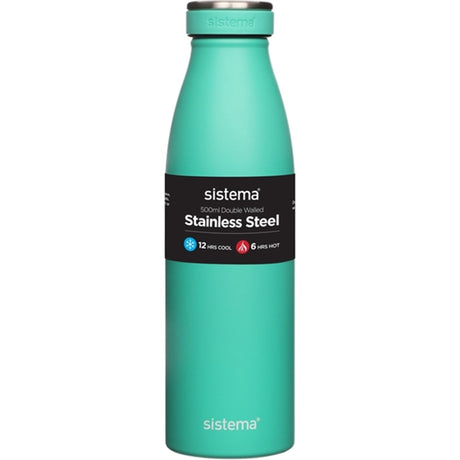 Sistema Stainless Steel Drikkedunk 500 ml Minty Teal