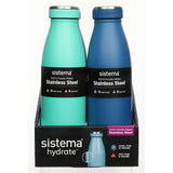 Sistema Stainless Steel Drikkedunk 500 ml Minty Teal
