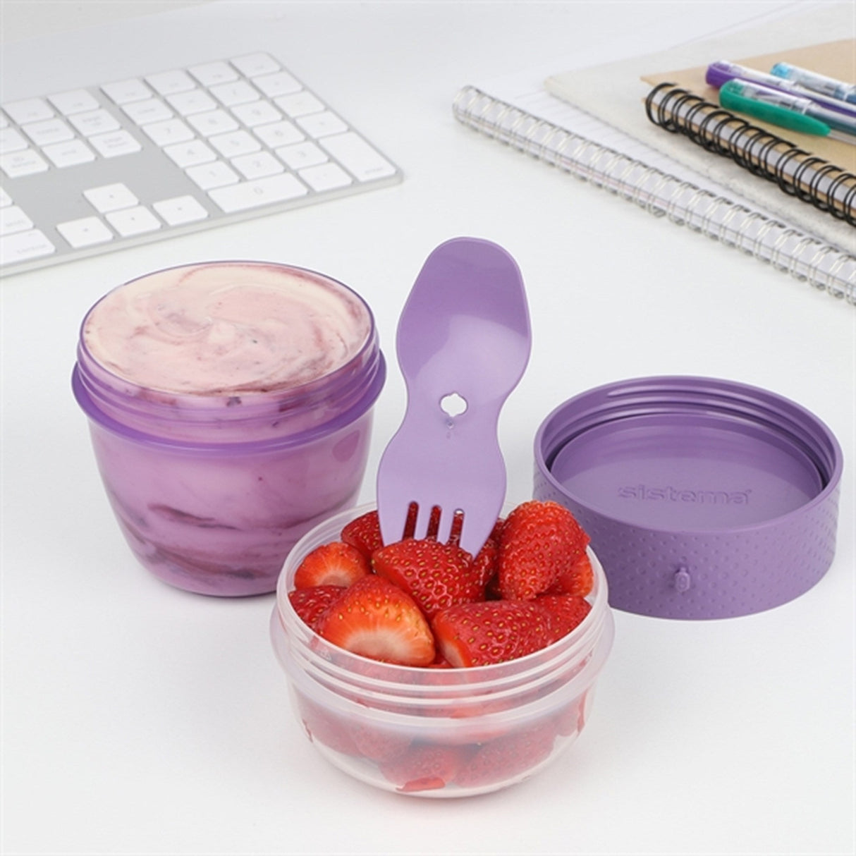Sistema To Go Snack Madkasse 515 ml Misty Purple