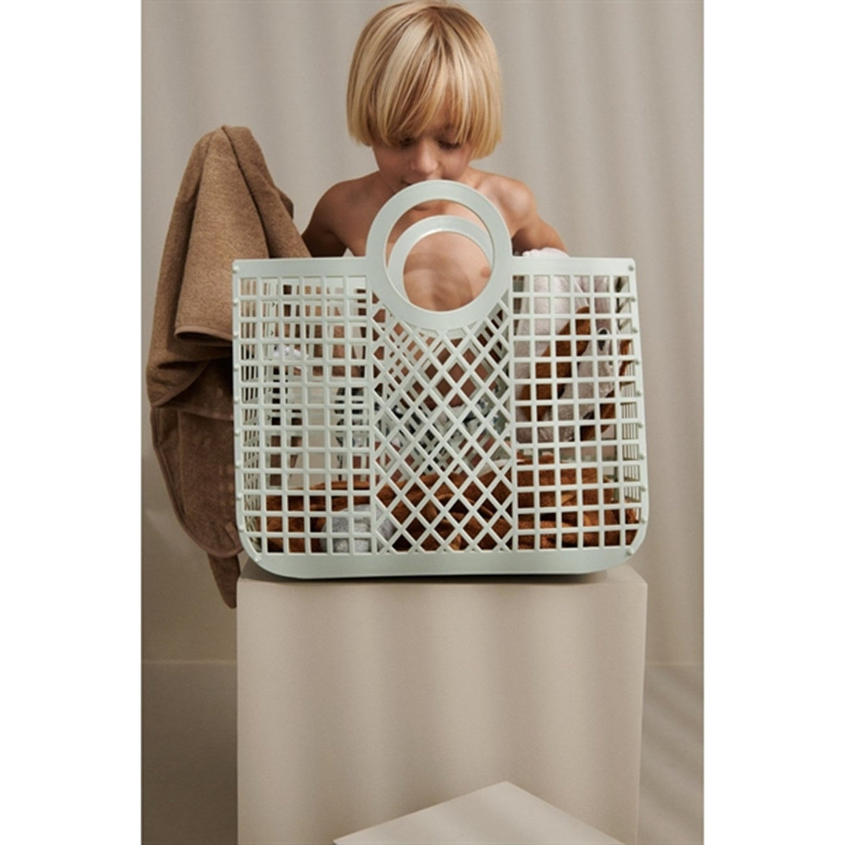 Liewood Kurvetaske Bloom Stor Dusty Mint