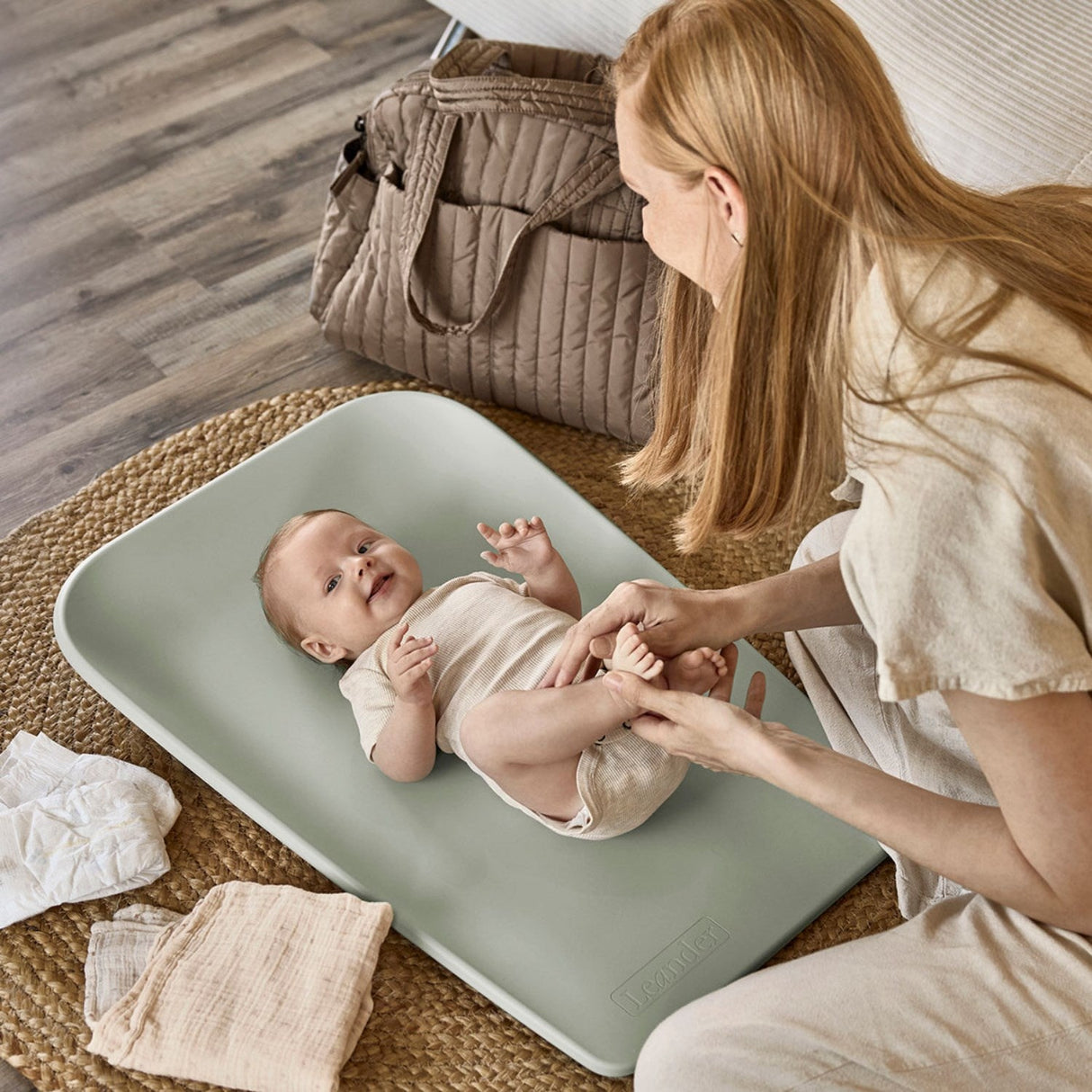 Leander Sage Green Leander Matty™ Mini Puslepude