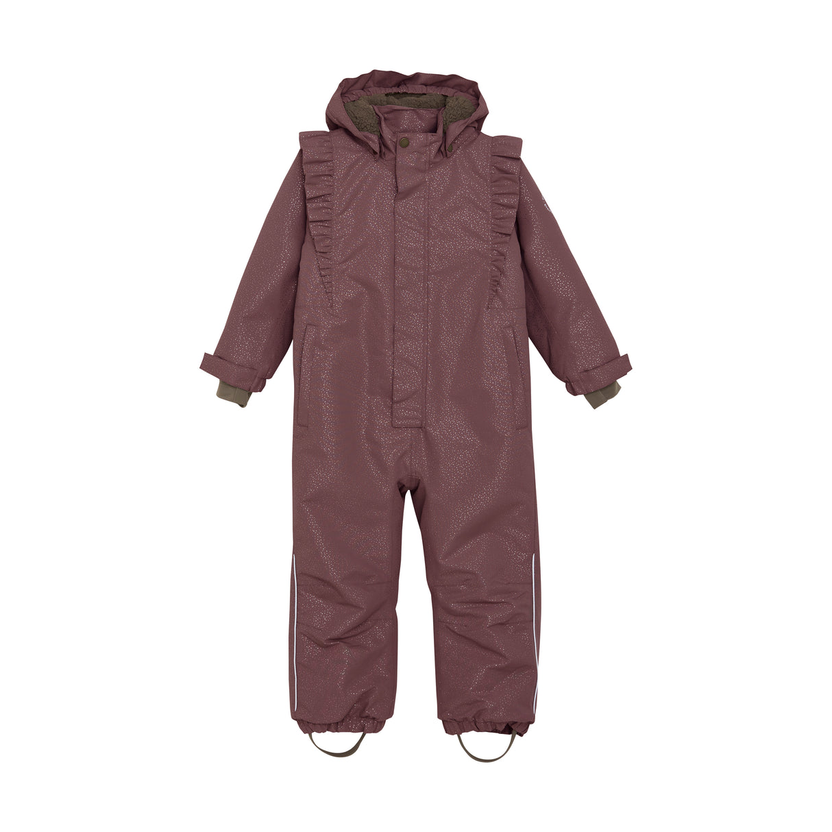 EnFant flyverdragt med frynser og glimmer - Rose Taupe