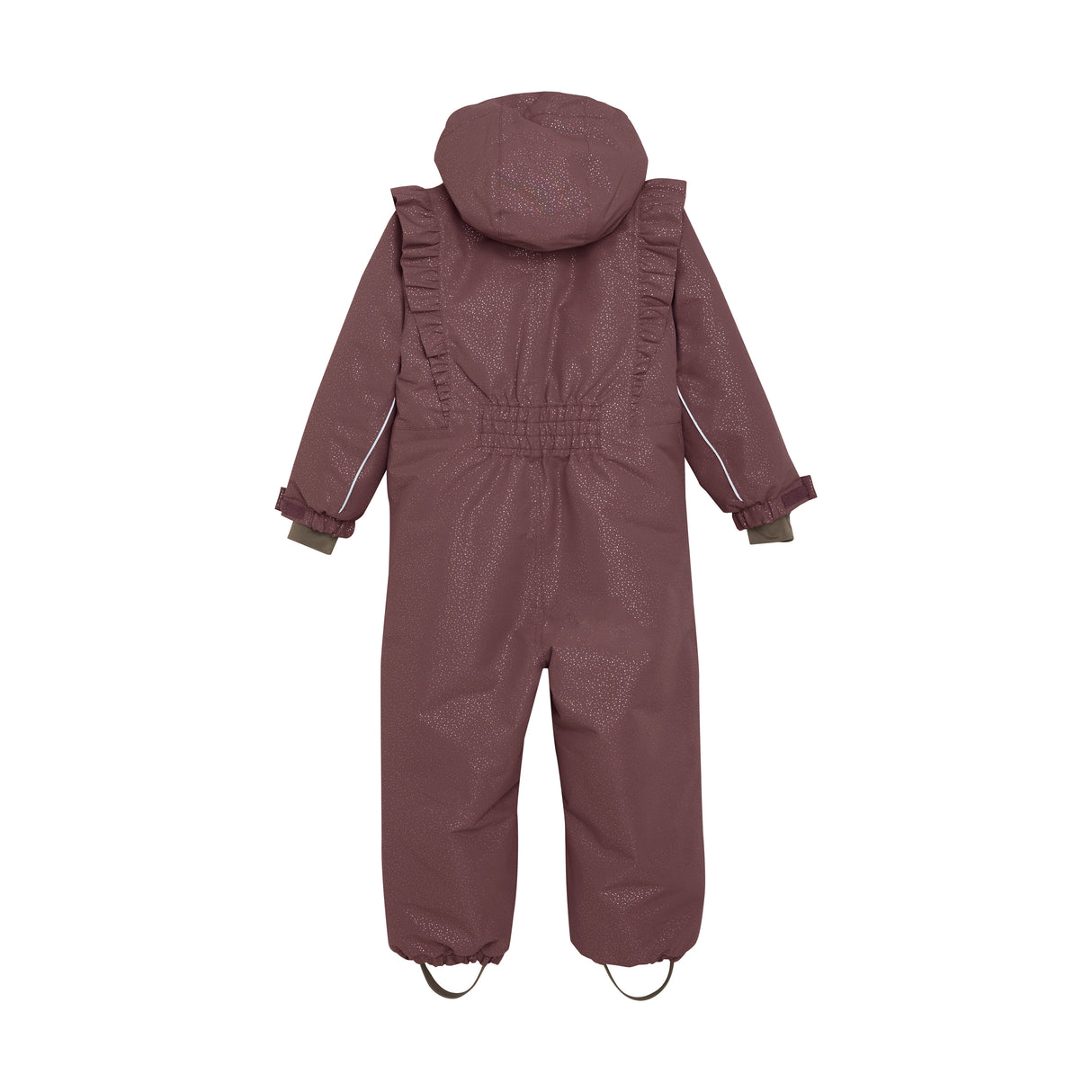 EnFant flyverdragt med frynser og glimmer - Rose Taupe