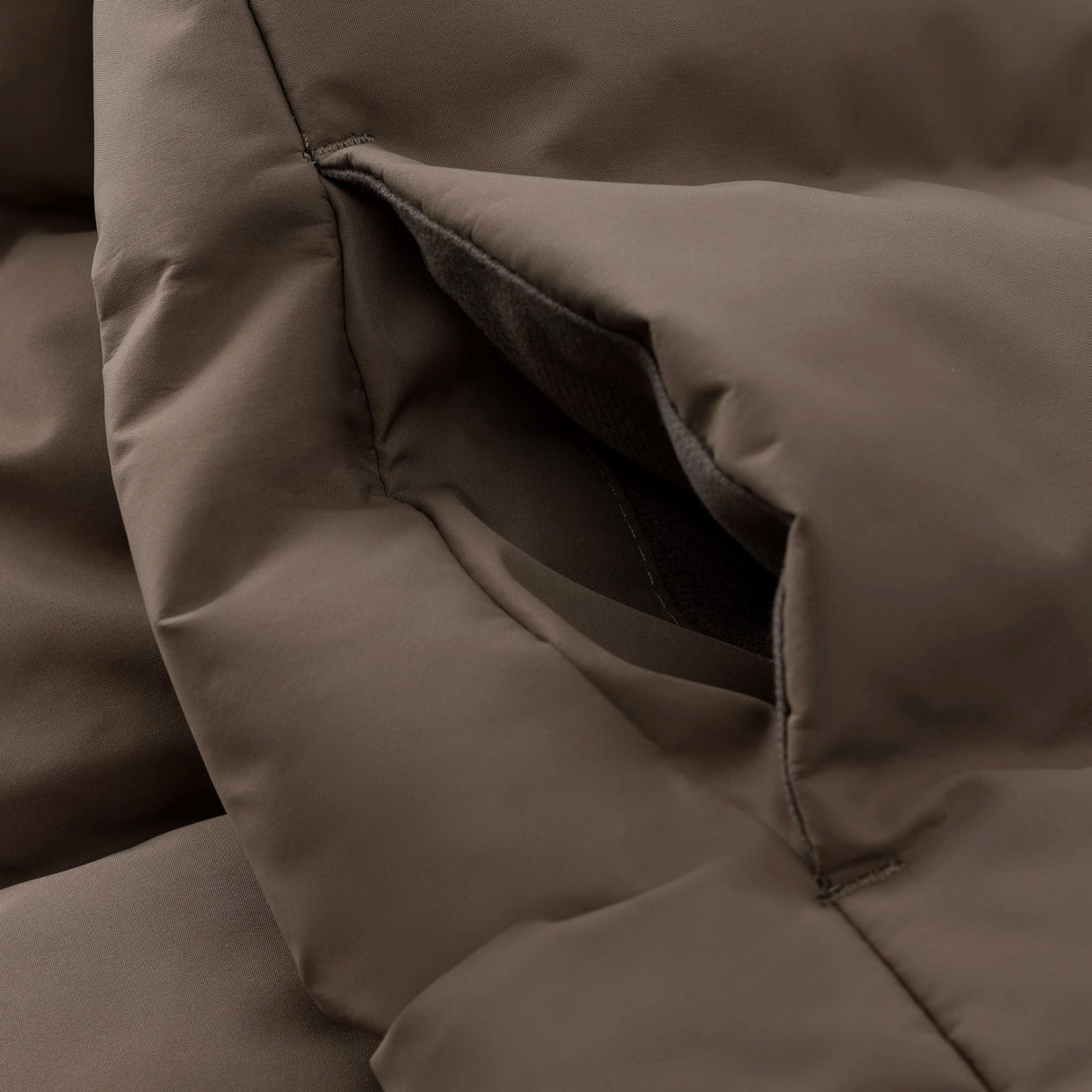 EnFant Vinterjakke Quilt, Solid - Pine Bark