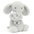 Jellycat Huddles Elefant Grå 26 cm