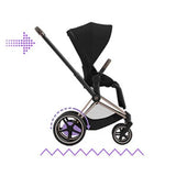 Cybex ePRIAM Stel inkl. Hård Sædedel Chrome Black