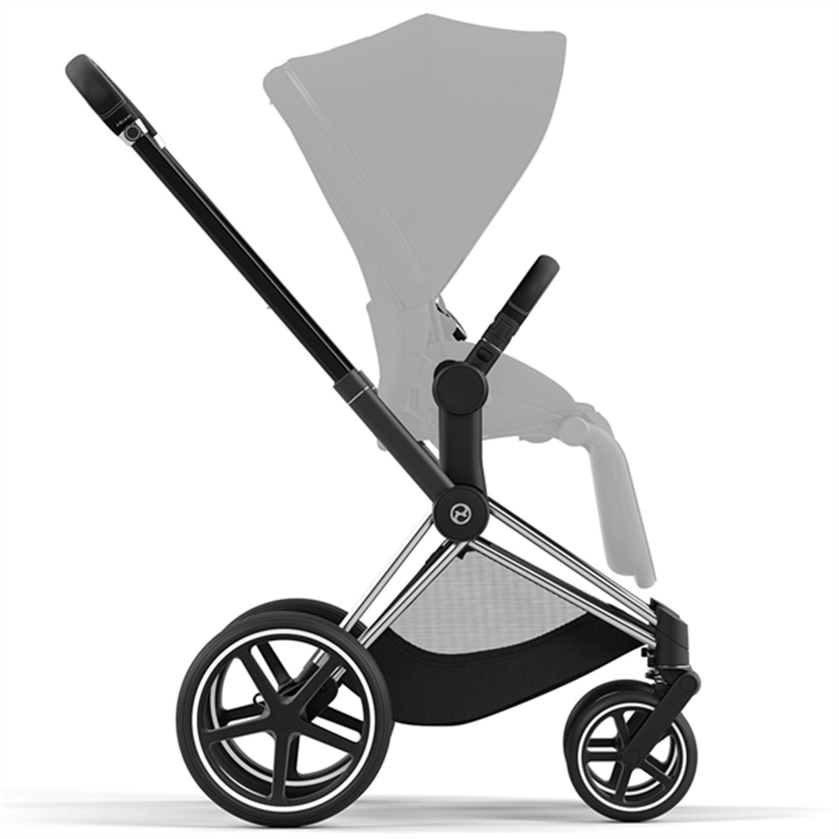 Cybex PRIAM Stel inkl. Hård Sædedel Chrome Black