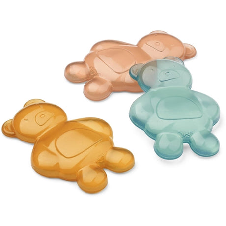 Liewood Kayden Mr Bear Genanvendelig Madpakkekøler 3-Pak Mustard Mix