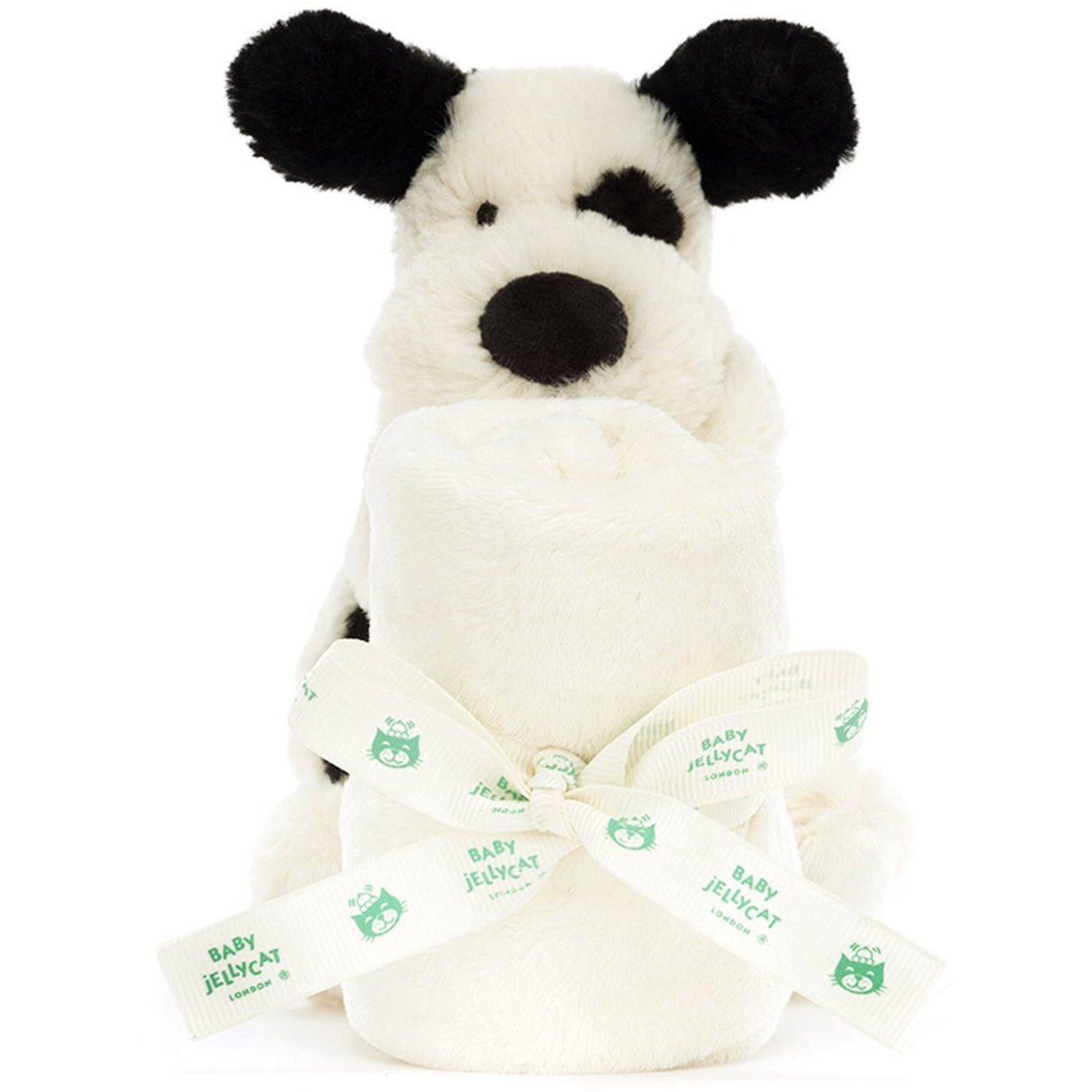 Jellycat Bashful Black & Cream Hvalp Nusseklud
