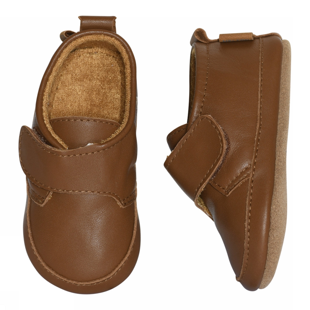 Classic leather slippers - Cognac