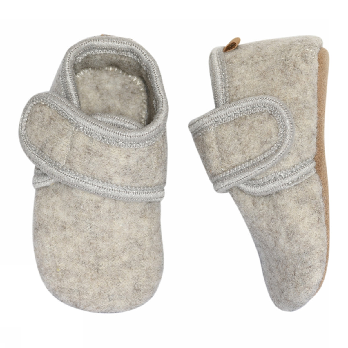 Classic wool slippers - Beige Melange