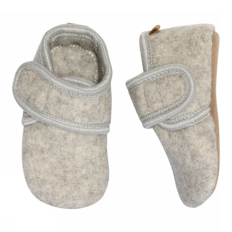 Classic wool slippers - Beige Melange