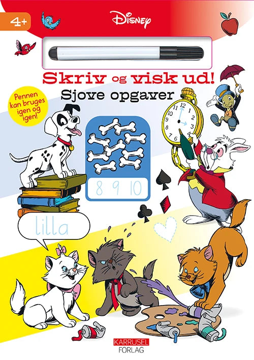 skriv og visk ud sjove opgaver