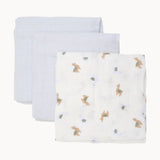 Pippi Metal Mint Økologiske Stofbleer Muslin 3-pak