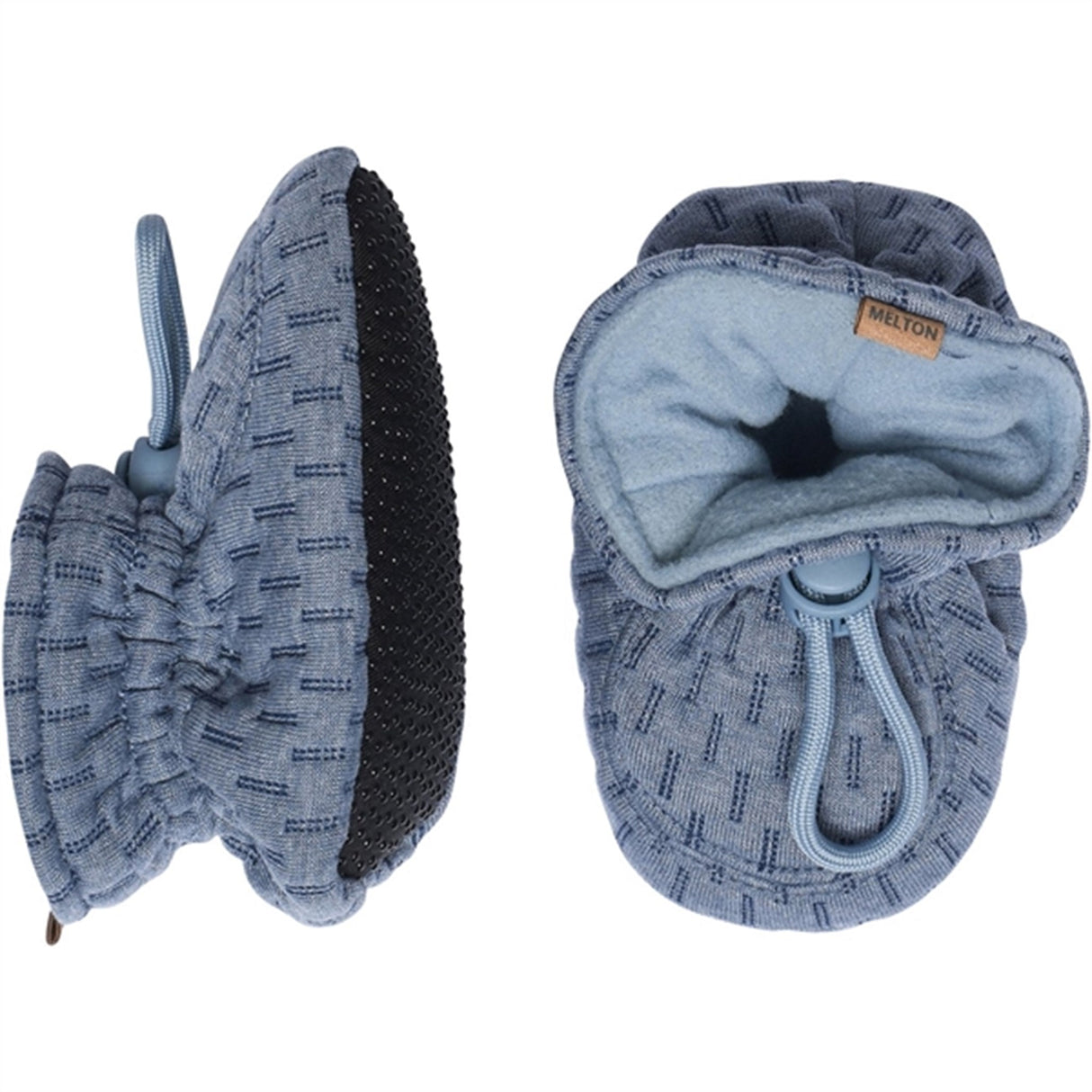 MELTON Tekstil Futter Structure Blue Denim