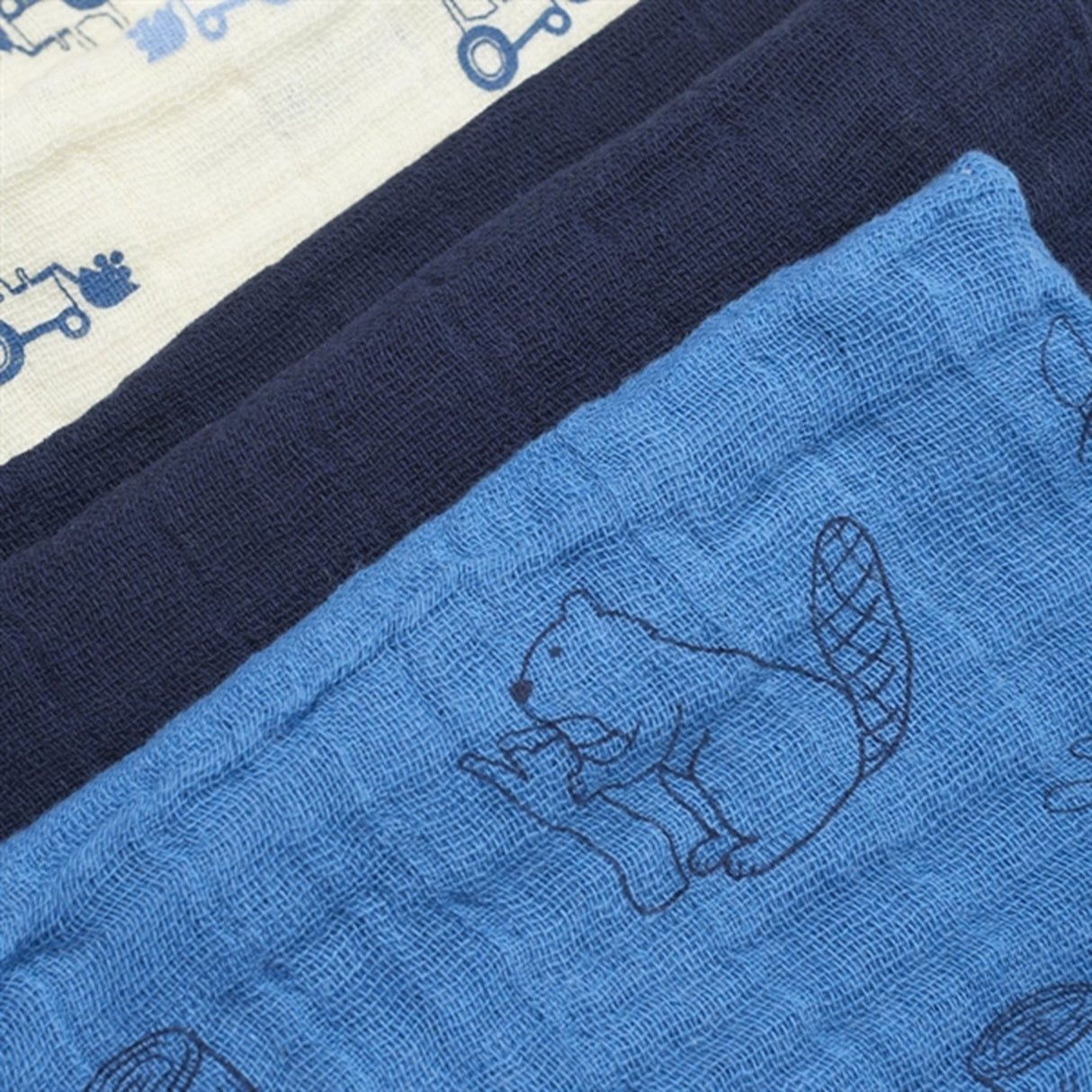 Pippi Økologiske Stofbleer 6-pak Dark Navy