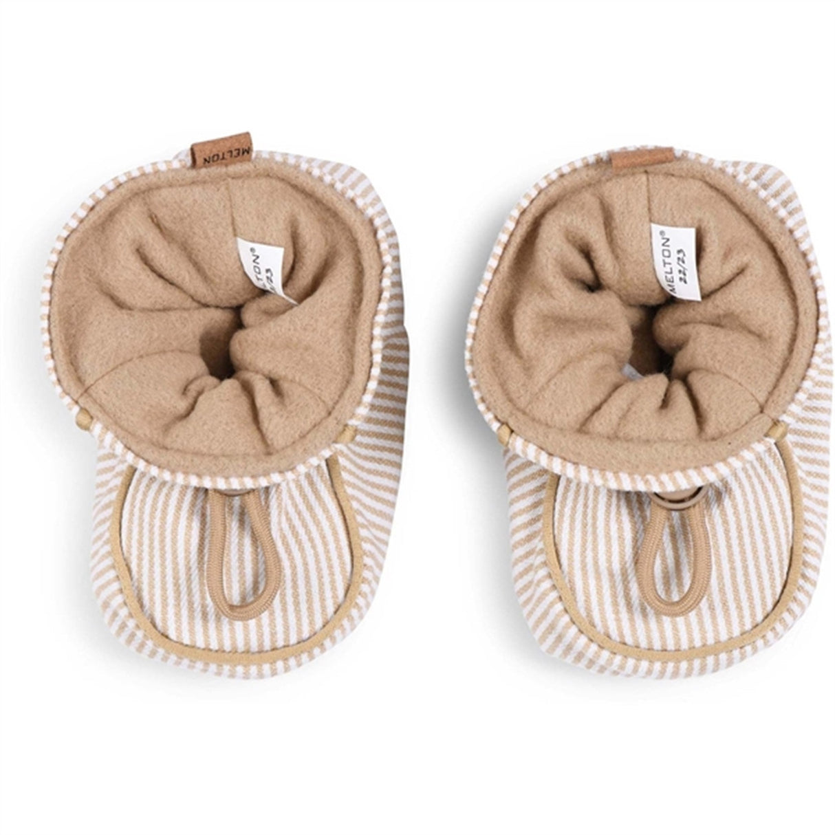 MELTON Striped Tekstil Futter Beige