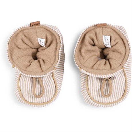 MELTON Striped Tekstil Futter Beige