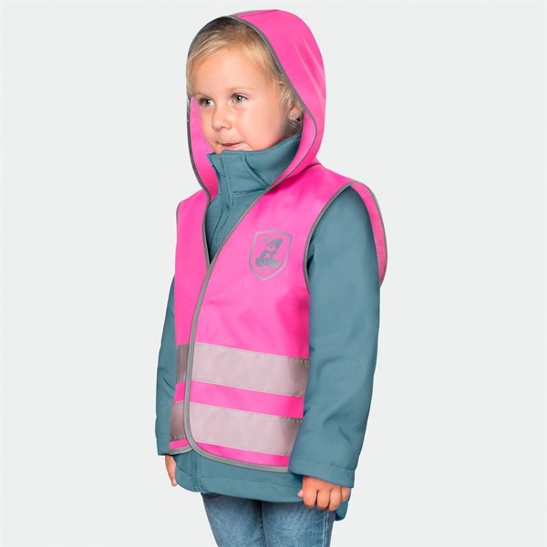 REER Sikkerhedsvest m. Hætte Pink