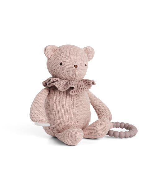 Smallstuff Lille aktivitets bamse Sart rosa