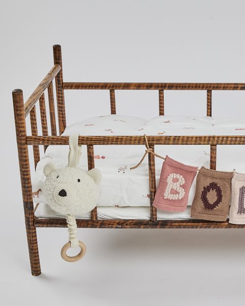 Smallstuff Musik uro bamse, uld bouclé,  off. white