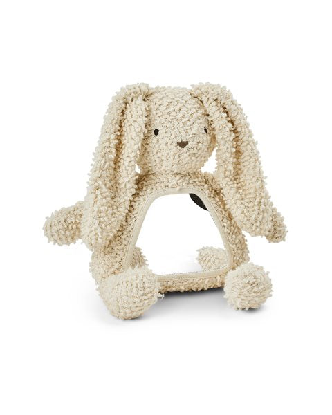 Smallstuff Aktivitets kanin med spejl - off. white bouclé