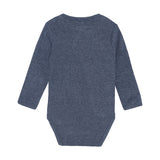 Fixoni - Langærmet Wrap Body Melange Rib - Vintage Indigo Melange 423101