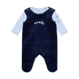 Set w. Body and Velour Romper - Navy Blazer