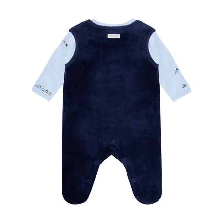 Set w. Body and Velour Romper - Navy Blazer