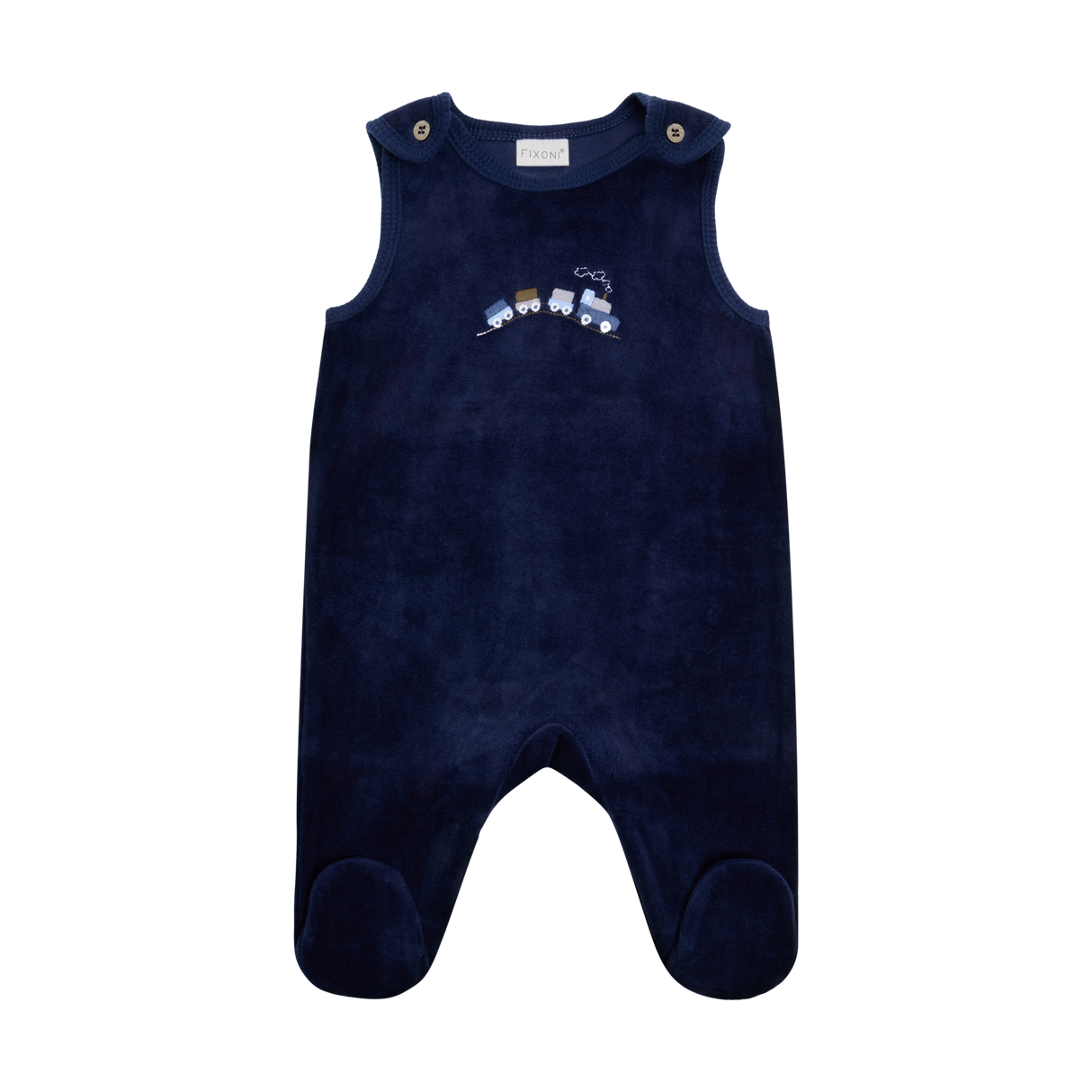 Set w. Body and Velour Romper - Navy Blazer