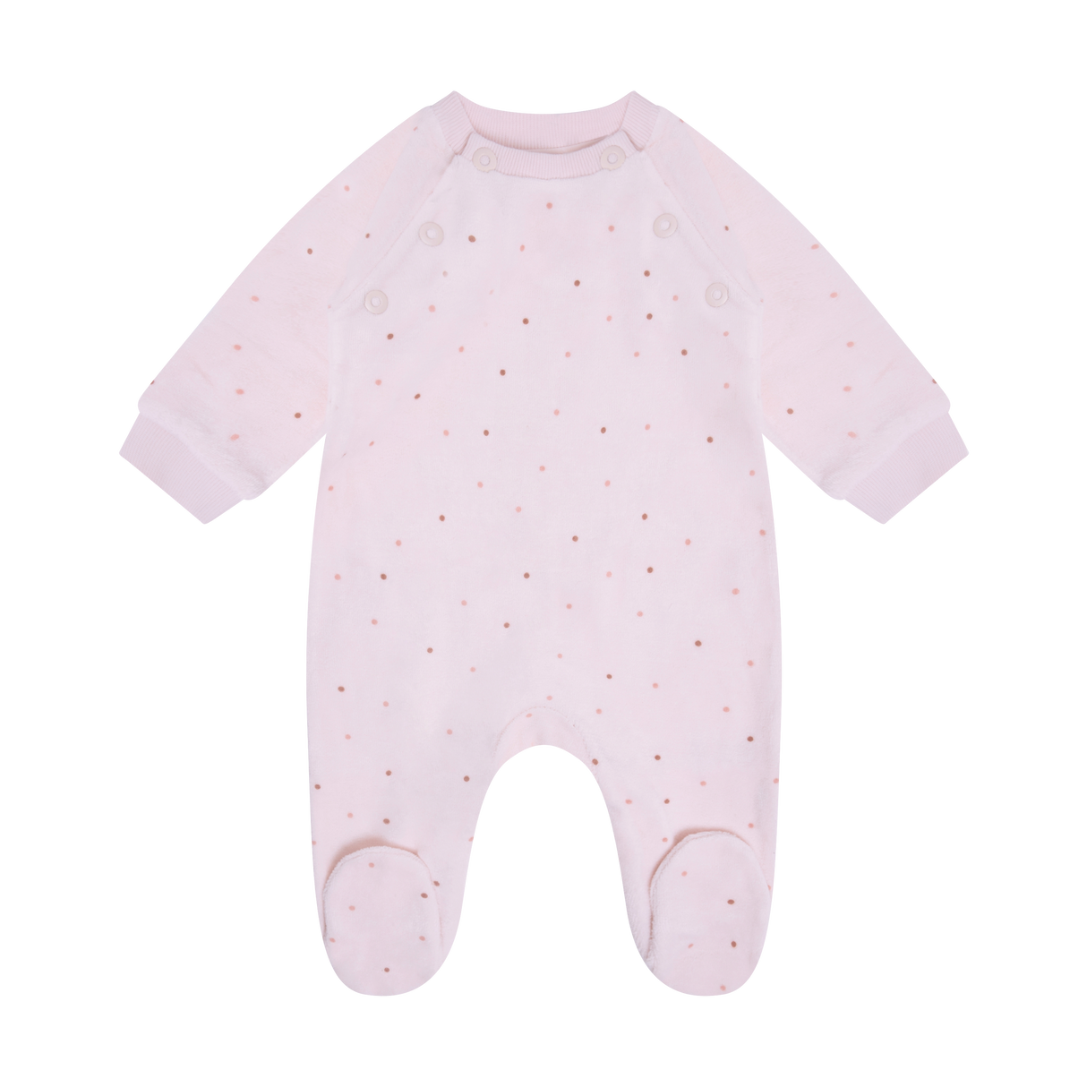 Romper LS Velour - Pale Lilac