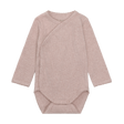 Wrap Body LS Melange Rib - Pale Mauve Melange