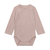 Wrap Body LS Melange Rib - Pale Mauve Melange