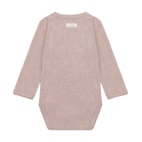 Wrap Body LS Melange Rib - Pale Mauve Melange