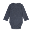 Wrap Body LS Melange Rib - Vintage Indigo Melange