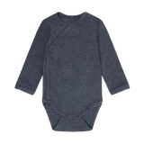 Wrap Body LS Melange Rib - Vintage Indigo Melange