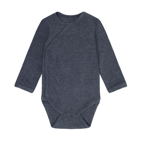 Wrap Body LS Melange Rib - Vintage Indigo Melange