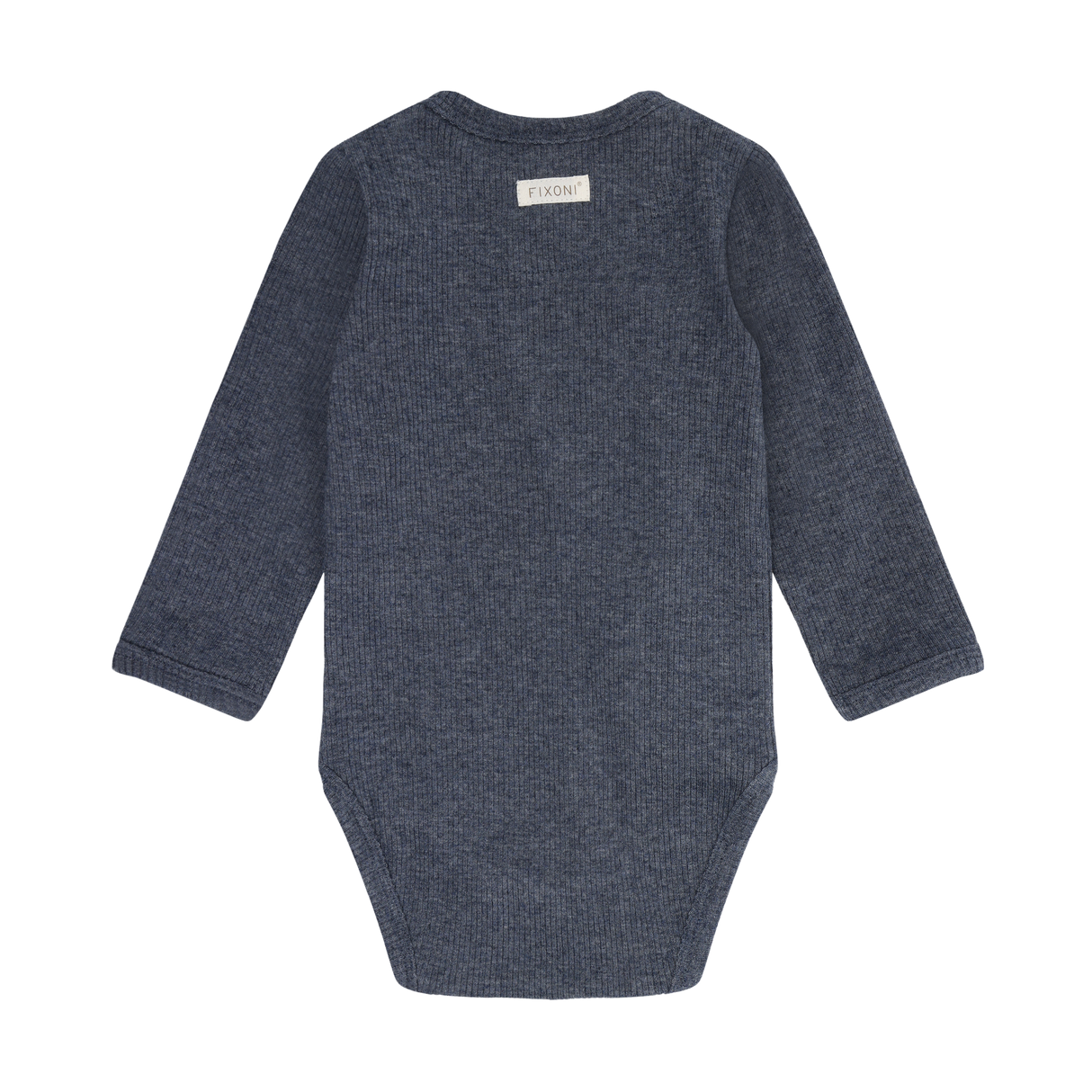 Wrap Body LS Melange Rib - Vintage Indigo Melange