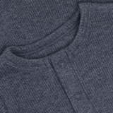 Romper LS Melange Rib - Vintage Indigo Melange