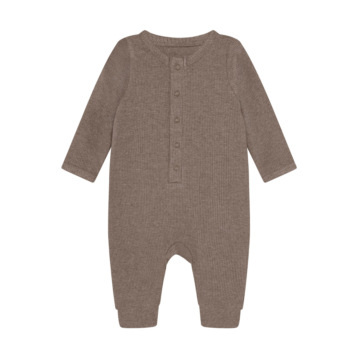 Romper LS Melange Rib - Mountain Trial Melange