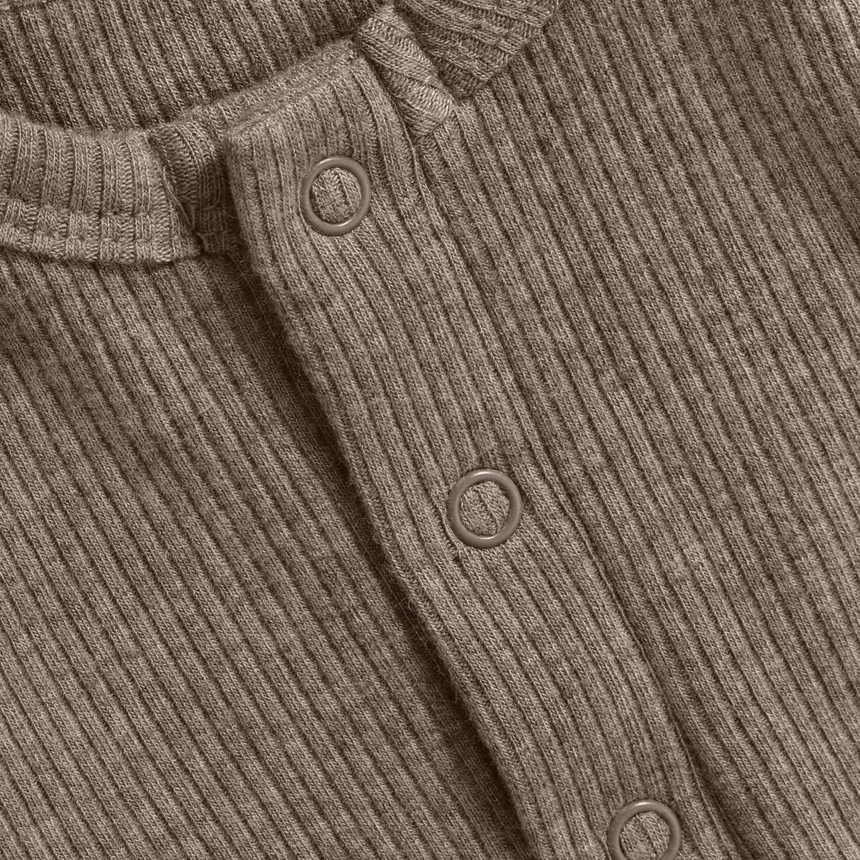 Romper LS Melange Rib - Mountain Trial Melange