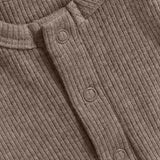 Romper LS Melange Rib - Mountain Trial Melange