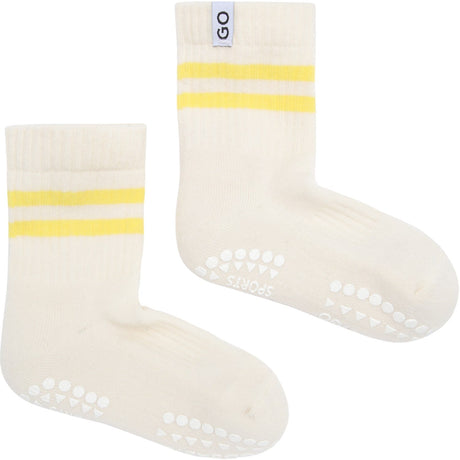 Gobabygo Yellow Non-Slip Sport Strømper