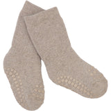 Gobabygo Sand Non-Slip Strømper Organic Terry Bomuld