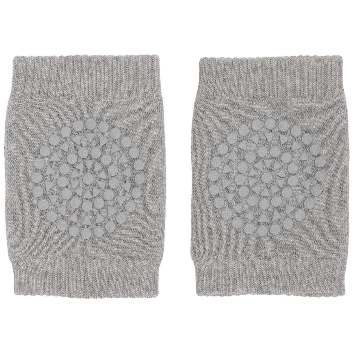 Gobabygo Grey Melange Crawling Knæbeskyttere Organic Terry Bomuld