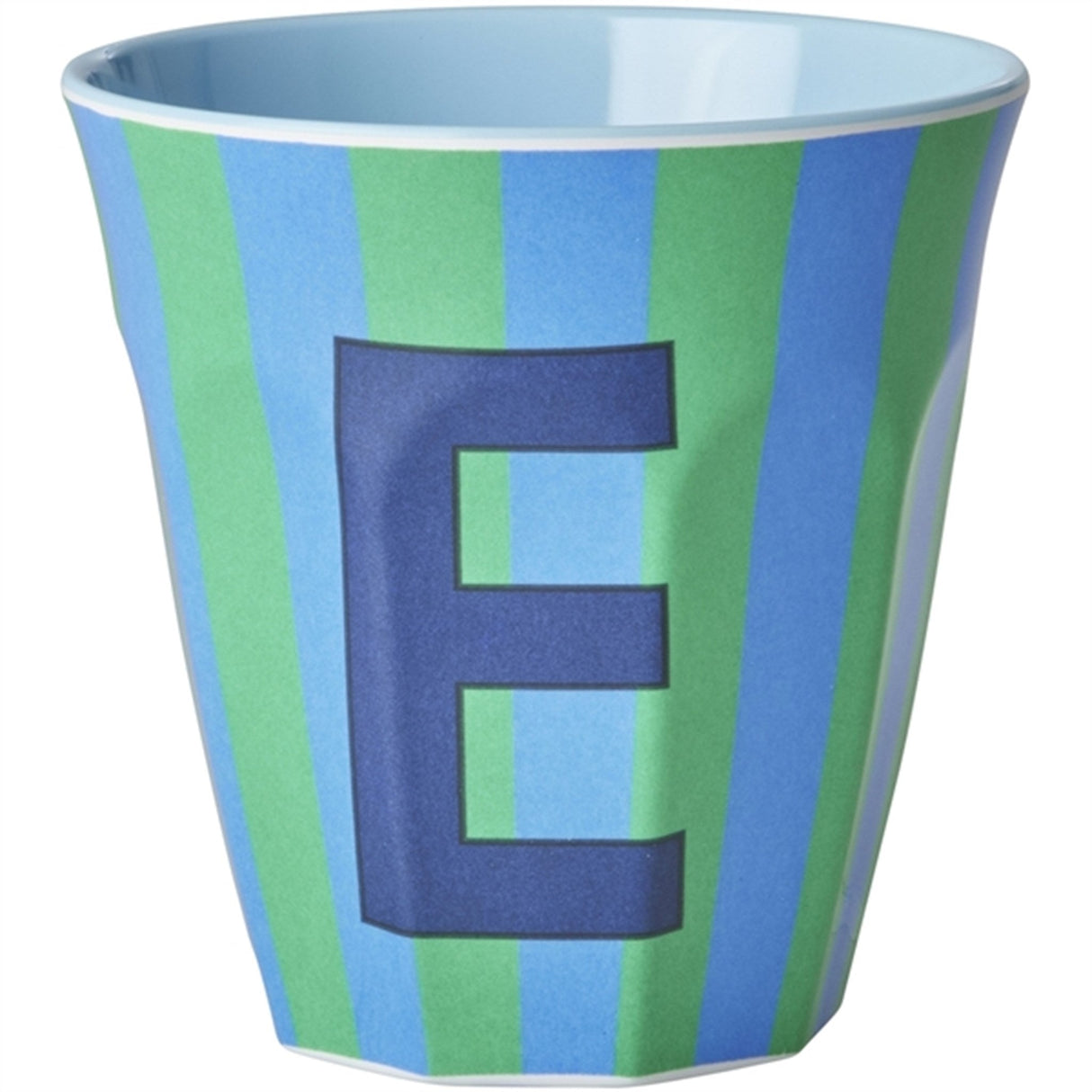 RICE Bluish Stripes Melamin Alfabet Kop